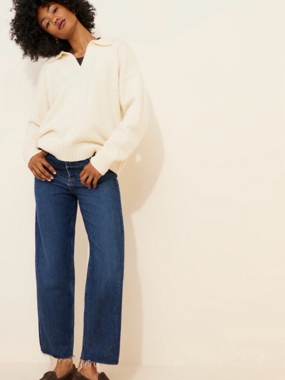 Agolde Straight-Leg Jeans in Deep Blue Denim